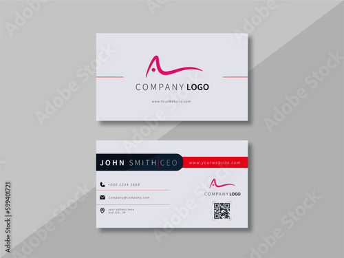 Professional Business Card Design with Modern and Creative Elements