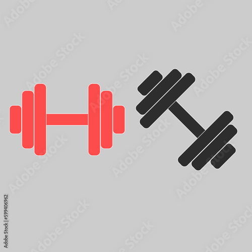 Dumbbells vector illustration isolated background