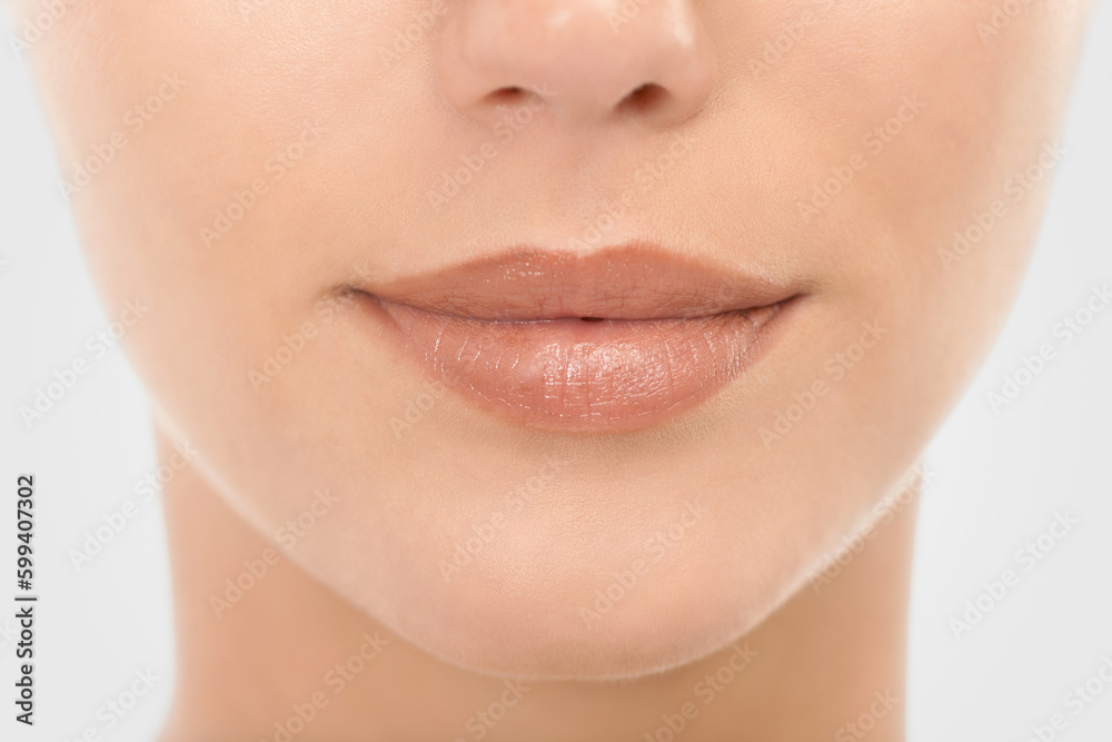 Obraz premium Effortlessly alluring. Cropped closeup shot of a beautiful young models mouth.