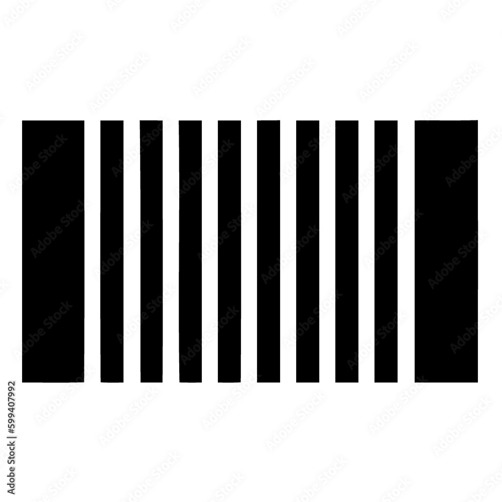 black and white barcode for logo created with Generative AI technology black and white barcode for logo created with Generative AI technology