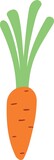 vegetable food a carrot created with Generative AI technology