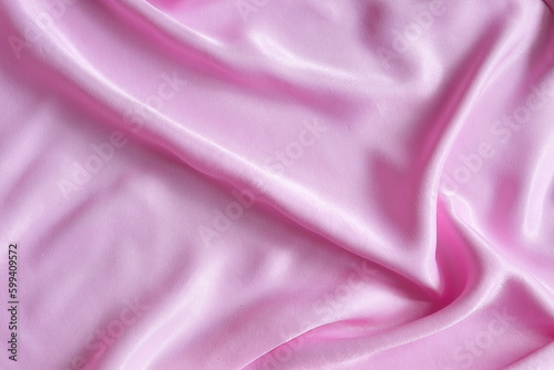 Pink shiny silk background, blank backdrop