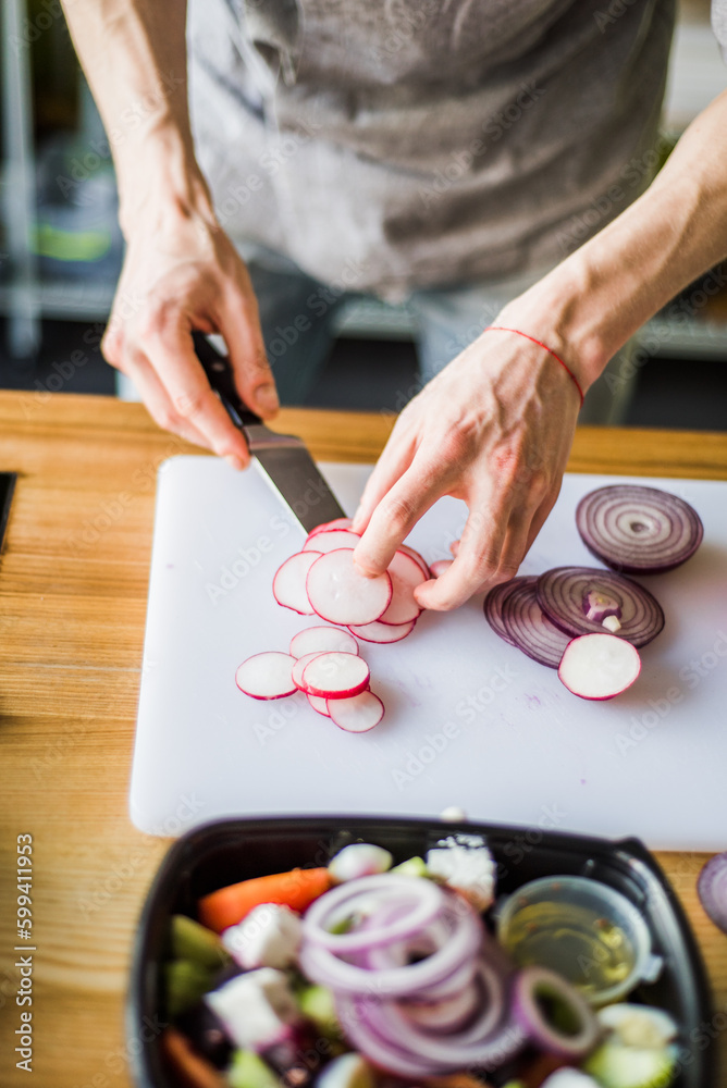 Obraz premium chef preparing food
