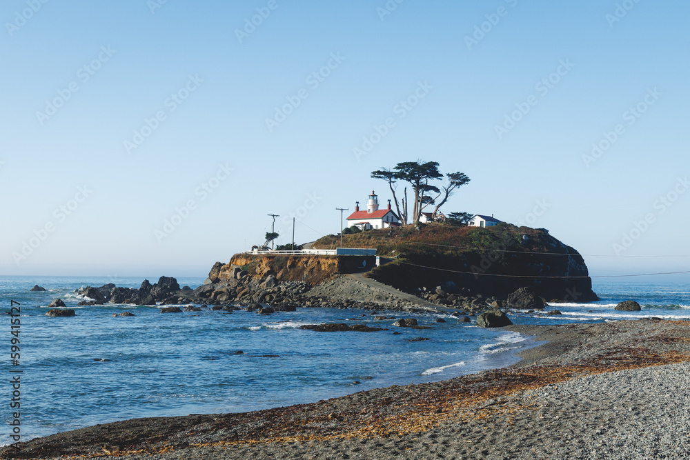 Battery Point Lighthouse on the Californian Coastline