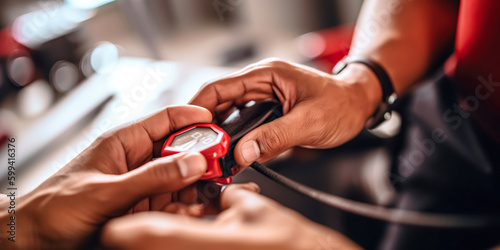 Close Up Of A Doctor Checking Blood Pressure Of A Patient 