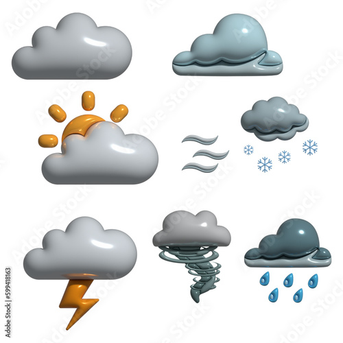 8 elements of weather in 3D