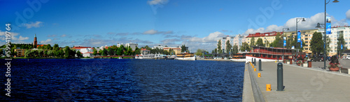 Harbour In Savonlinna Finland On A Beautiful Sunny Summer Day With A Clear Blue Sky