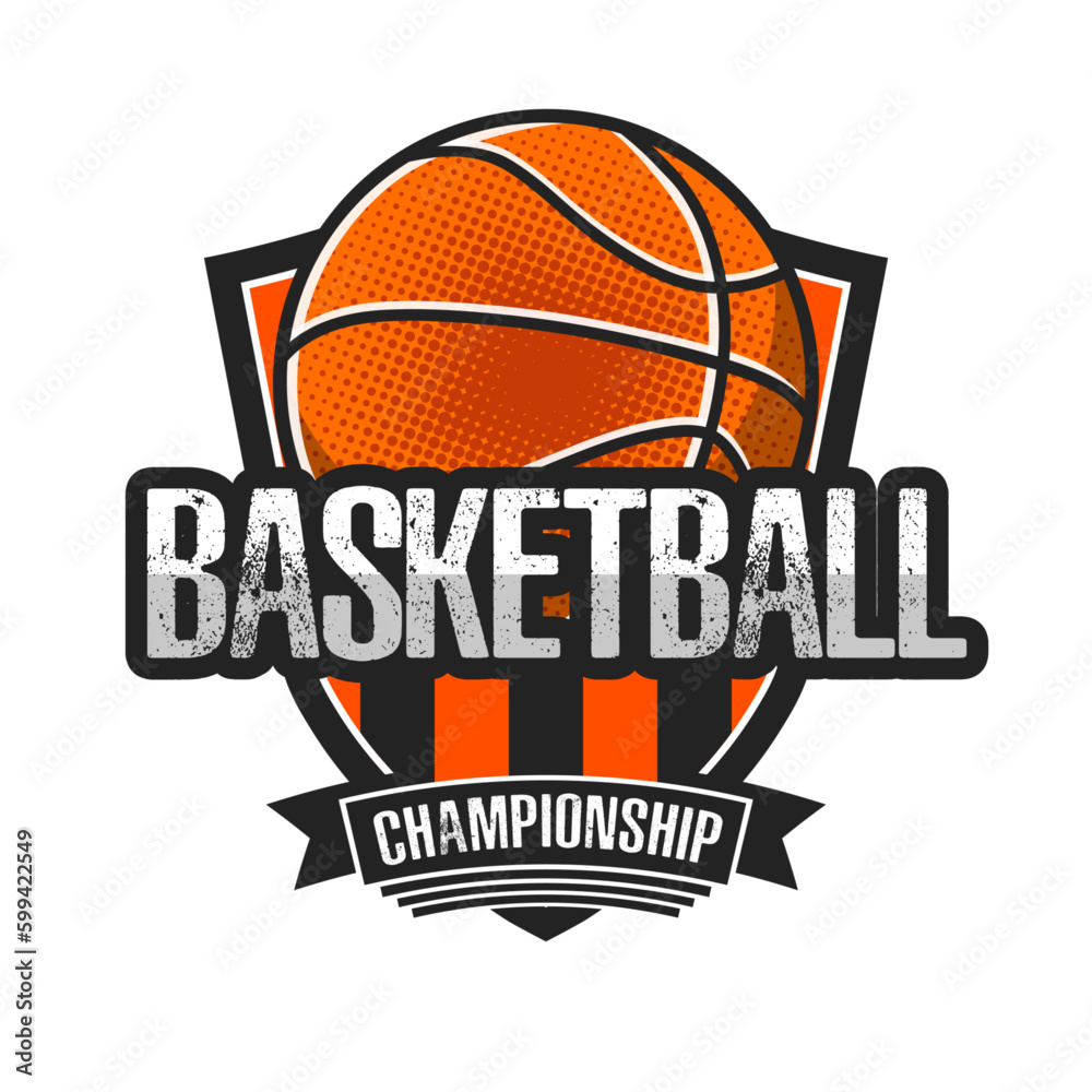 Basketball logo design template Basketball logo design template