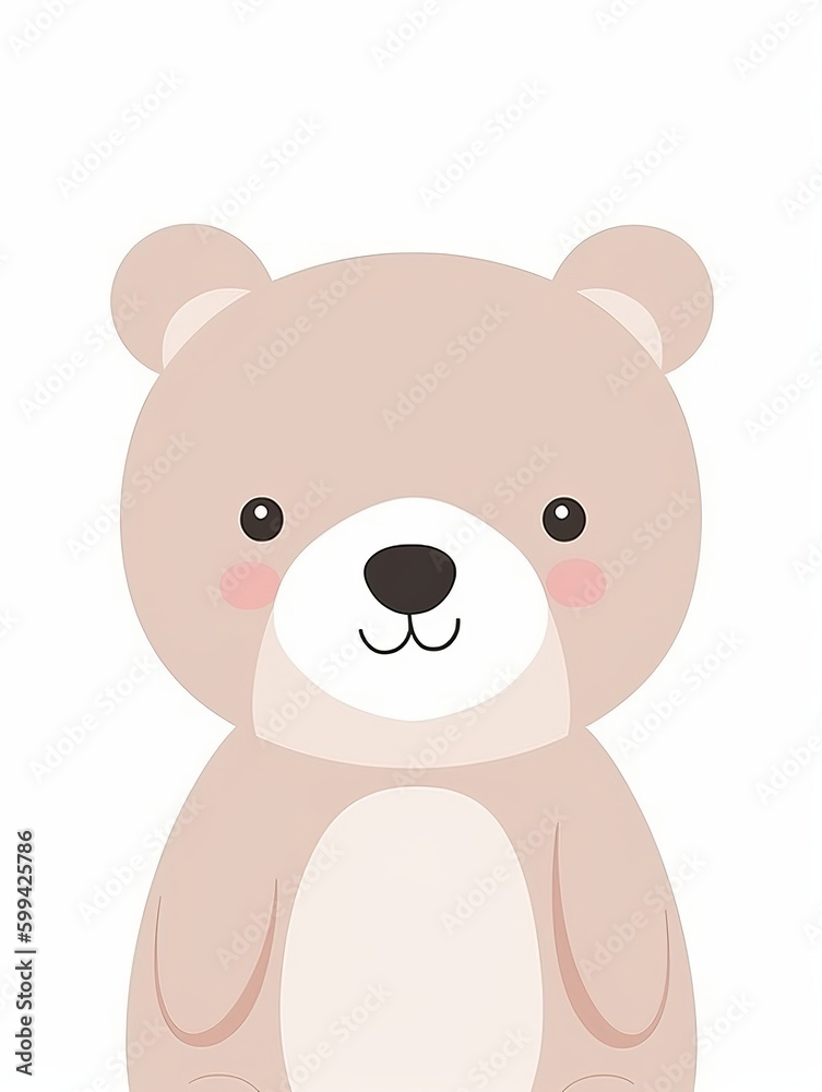 Bear Nursery Room Wall Decor Gender Neutral Cute Cartoon Watercolor Illustration Painting Decoration Bear Nursery Room Wall Decor Gender Neutral Cute Cartoon Watercolor Illustration Painting Decoration
