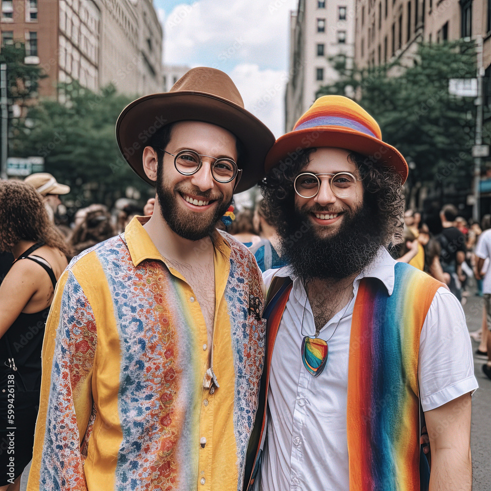 A Gay Jewish Couple - generative AI