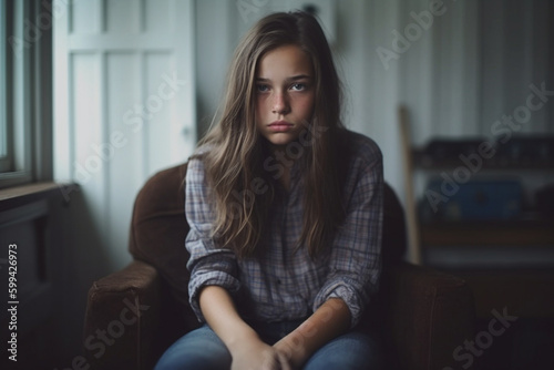 sad or depressed young girl...
