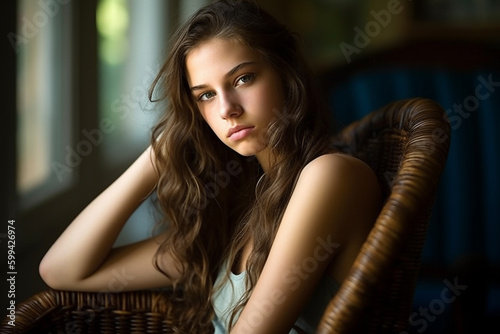sad or depressed young girl...