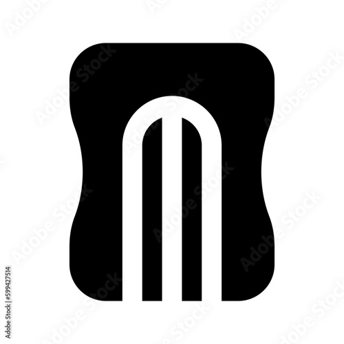 pencil sharpener glyph icon