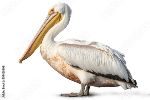 pelican on white background