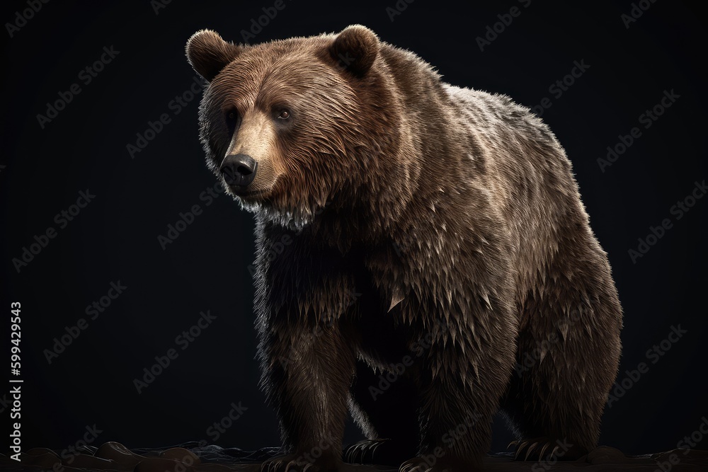 Obraz premium brown bear portrait