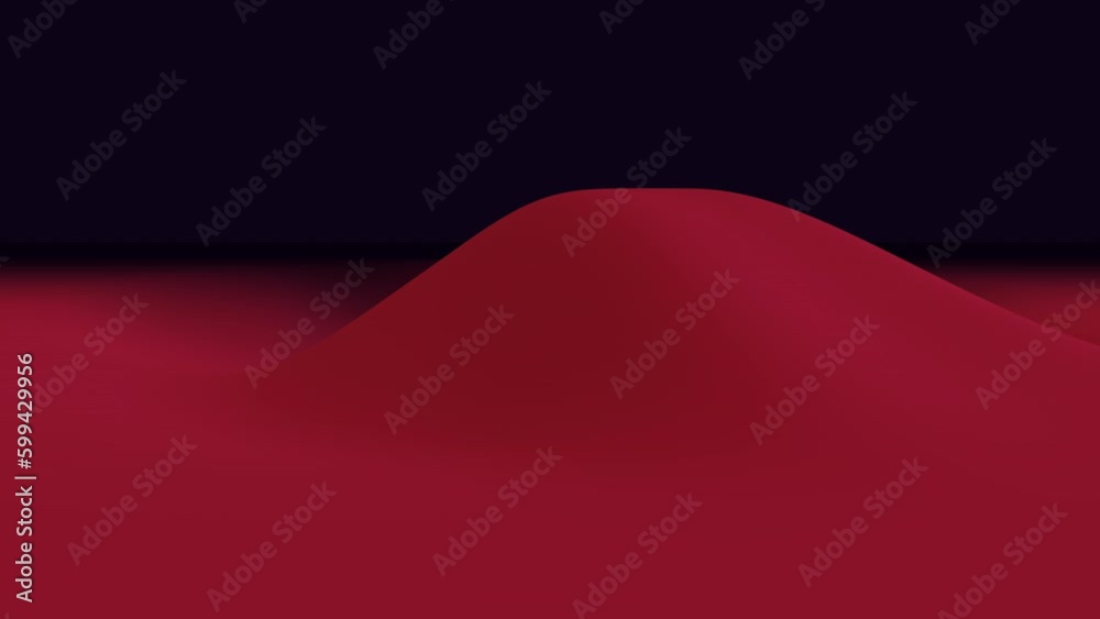 Liquid and elegance red waves on black gradient, motion abstract corporate, cosmos and futuristic style background