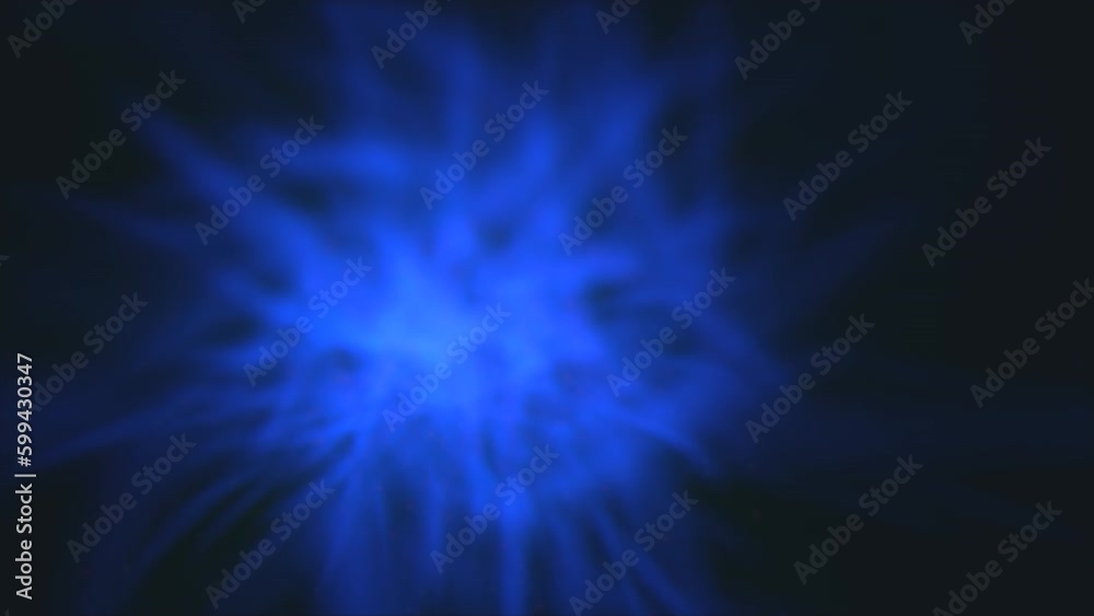 Mystical and dark neon waves on black space, motion abstract nature, galaxy and futuristic style background