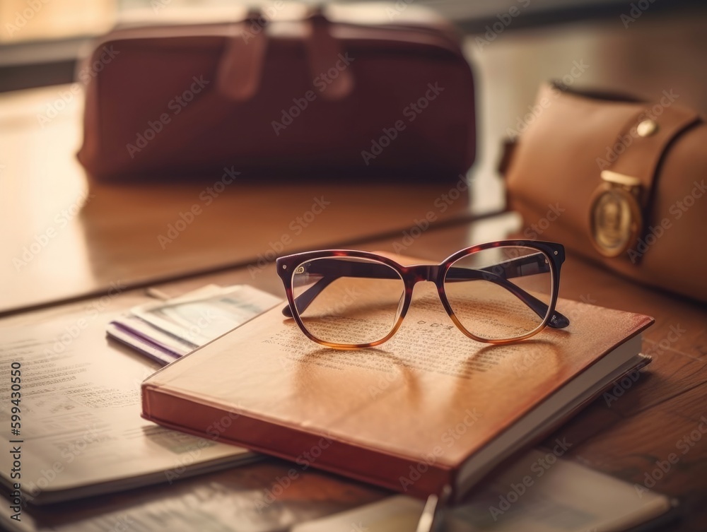 A passport, plane ticket, and sunglasses on a wooden table A passport, plane ticket, and sunglasses on a wooden table