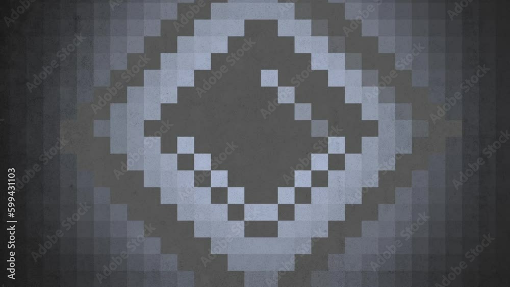 Black blocks pattern in 8 bit of architecture, motion abstract game, cyberpunk and retro style background