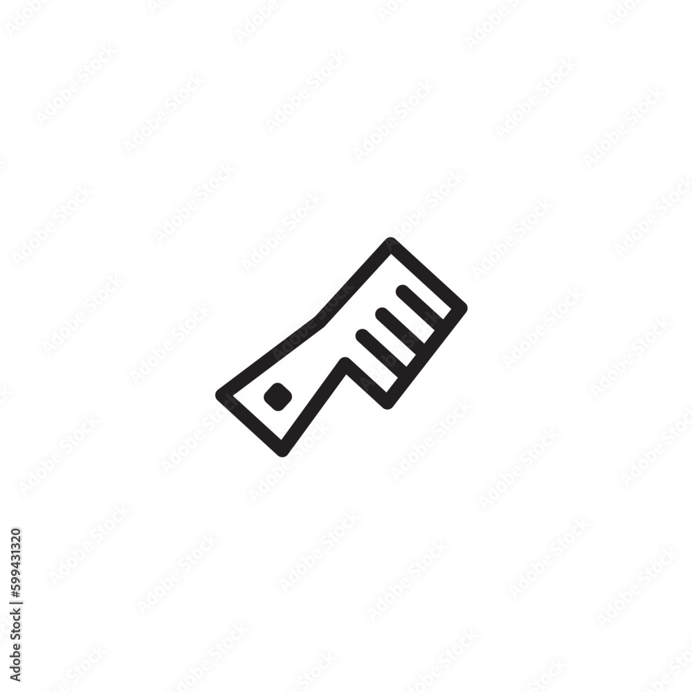Comb Style Salon Outline Icon Comb Style Salon Outline Icon