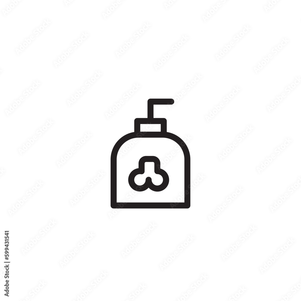 Clean Hair Shampoo Outline Icon Clean Hair Shampoo Outline Icon