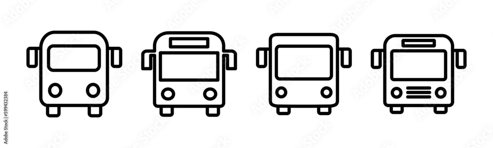 Bus icon vector illustration. bus sign and symbol. transport symbol Bus icon vector illustration. bus sign and symbol. transport symbol