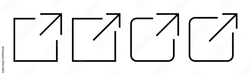 External link icon vector illustration. link sign and symbol. hyperlink symbol