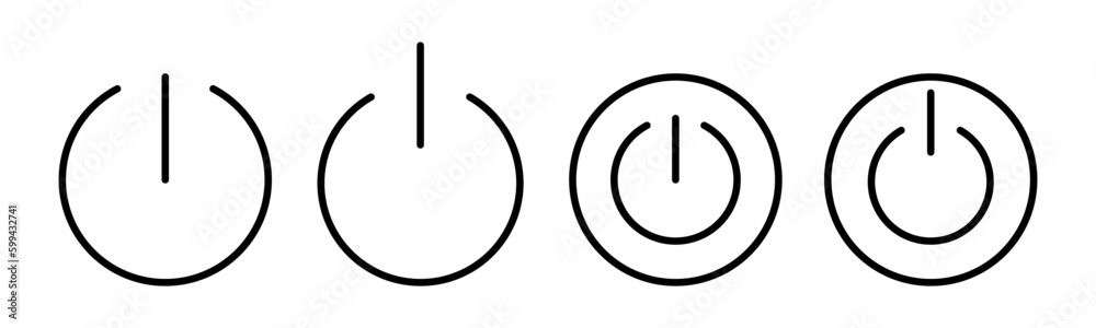 Power icon vector illustration. Power Switch sign and symbol. Electric power Power icon vector illustration. Power Switch sign and symbol. Electric power