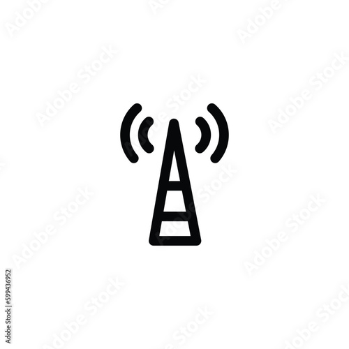 transmitter pole icon sign symbol vector illustration n whte background