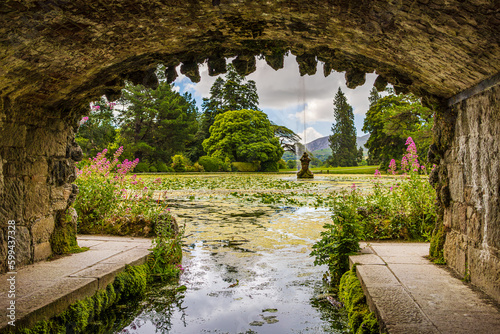 boat dock on the palace lake photo