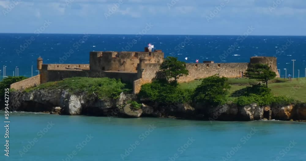 Fort San Felipe (Fortaleza San Felipe) closeup, Taino Bay, Puerto Plata, Dominican Republic Fort San Felipe (Fortaleza San Felipe) closeup, Taino Bay, Puerto Plata, Dominican Republic