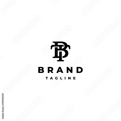 Classy Initial Letter TB Or BT Logo Design. Minimalist Initial Letter B And T Logo Design.