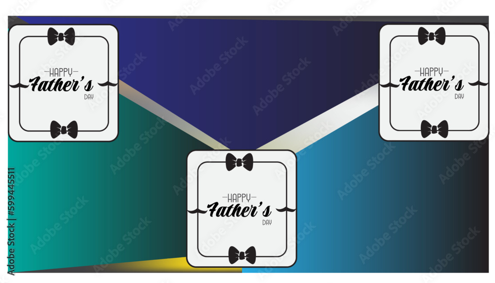 Set of happy father's day labels background.For design template background.