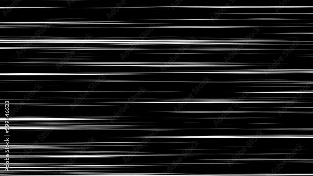 Motion animation speed line white color on black background Motion animation speed line white color on black background