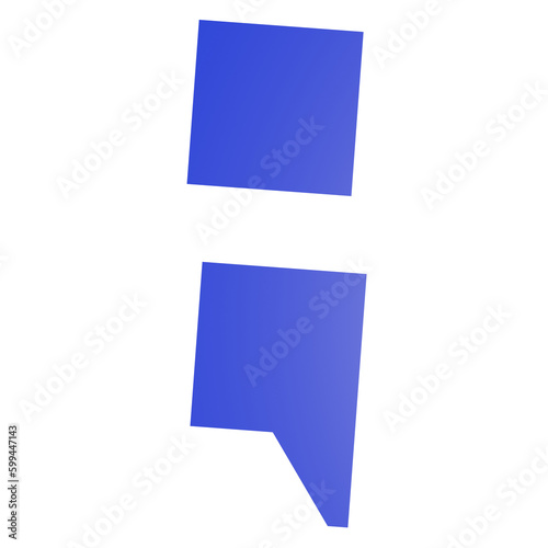 blue semicolon