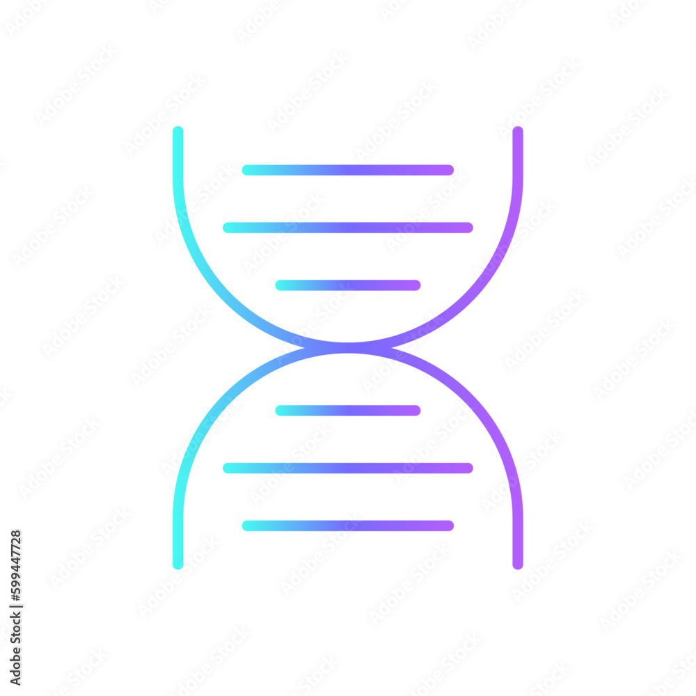 DNA Science icon with blue duotone style. molecule, vector, biology, medicine, medical, chromosome, chemistry. Vector illustration DNA Science icon with blue duotone style. molecule, vector, biology, medicine, medical, chromosome, chemistry. Vector illustration