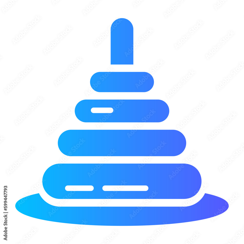 pyramid gradient icon pyramid gradient icon