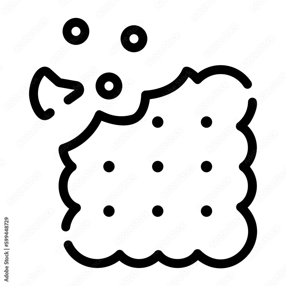 biscuit line icon