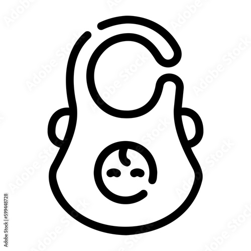 baby bip line icon