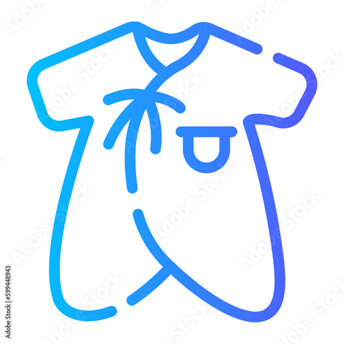 baby clothes gradient icon