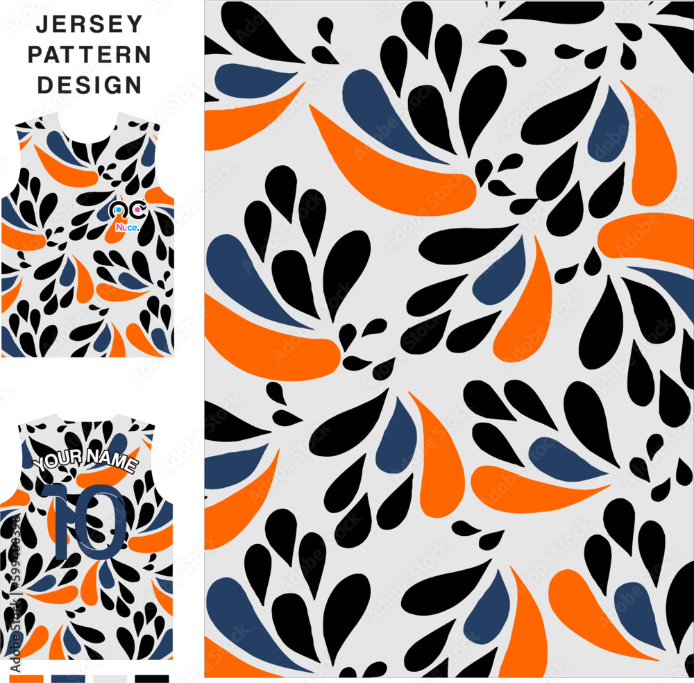 Abstract floral concept vector jersey pattern template for printing or sublimation sports uniforms football volleyball basketball e-sports cycling and fishing Free Vector. Abstract floral concept vector jersey pattern template for printing or sublimation sports uniforms football volleyball basketball e-sports cycling and fishing Free Vector.