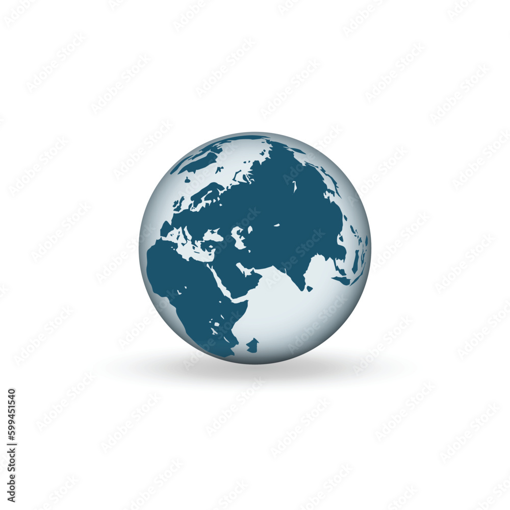 Earth globe icons. earth hemispheres with continents. vector world map set. Earth globe icons. earth hemispheres with continents. vector world map set.