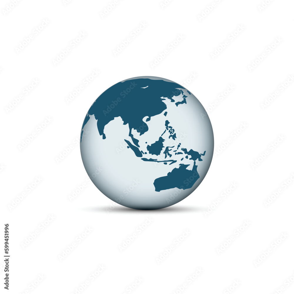 Earth globe icons. earth hemispheres with continents. vector world map set. Earth globe icons. earth hemispheres with continents. vector world map set.