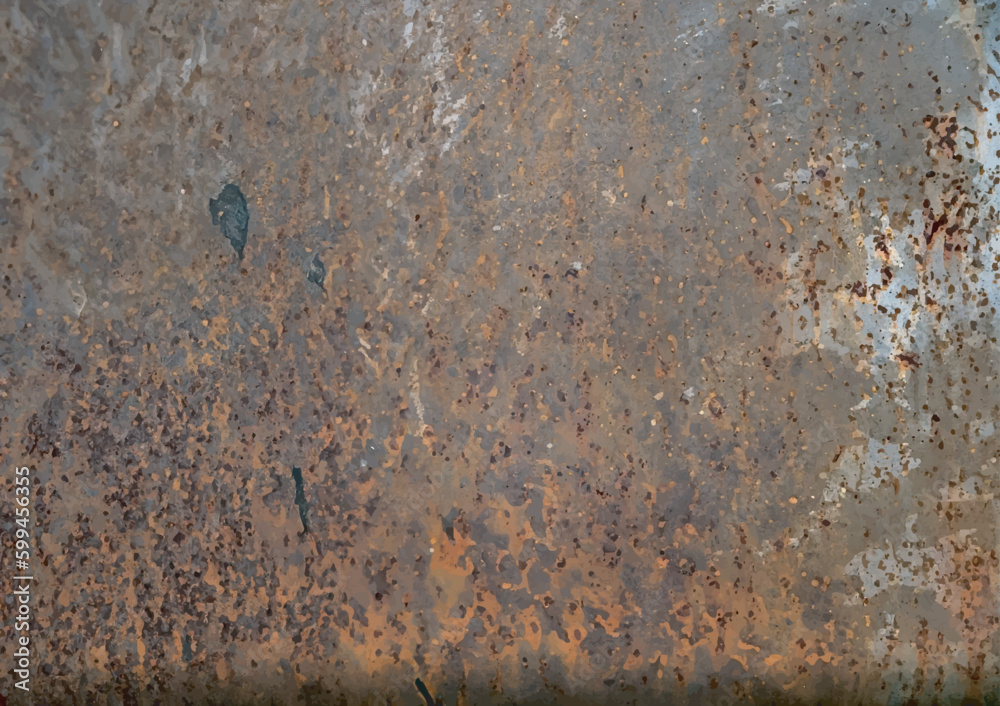 Surface rusty steel Vector Background