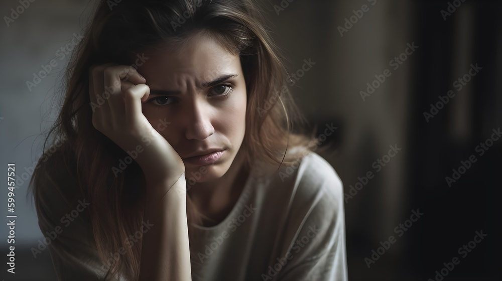 portrait of a person stressed portrait of a person stressed