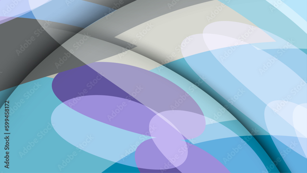 Fototapeta premium Gradient blue geometry background