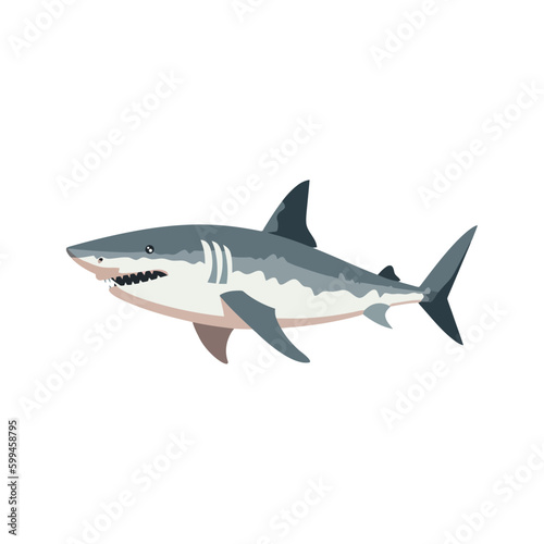 spooky underwater shark design