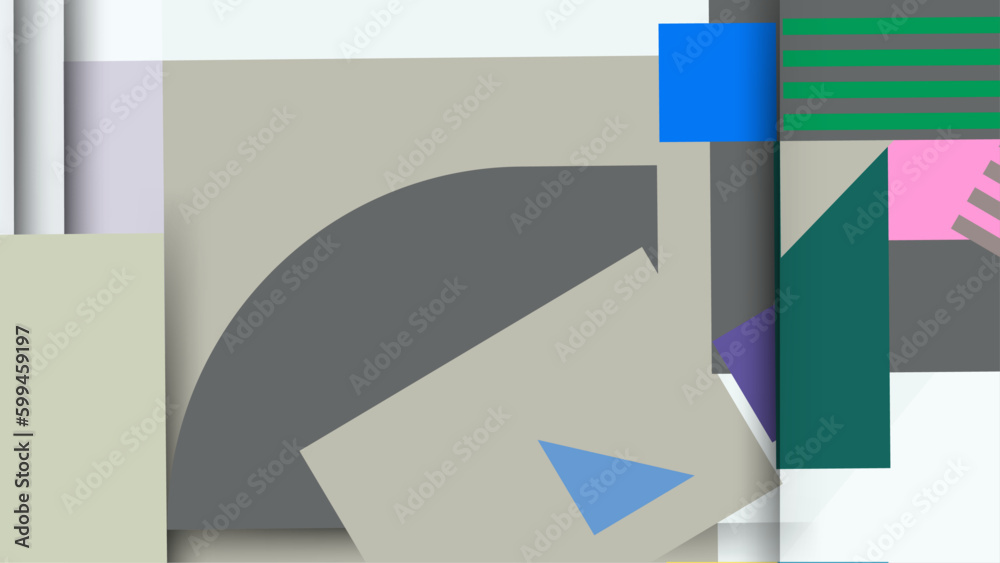 Abstract geometry background in flat design Abstract geometry background in flat design