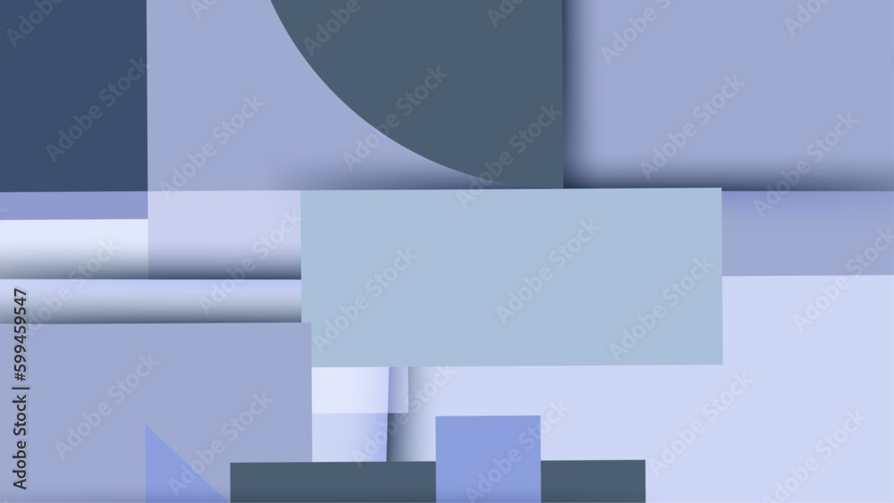 Flat design pastel color geometry background