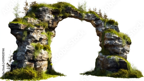 A natural wonder: the forest's rock arch